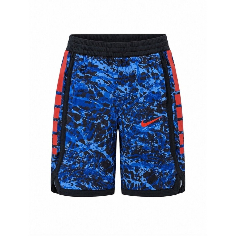 Nike Kids With Blue Black Sporty Athletic Athleisure Basketball Shorts Boys Med